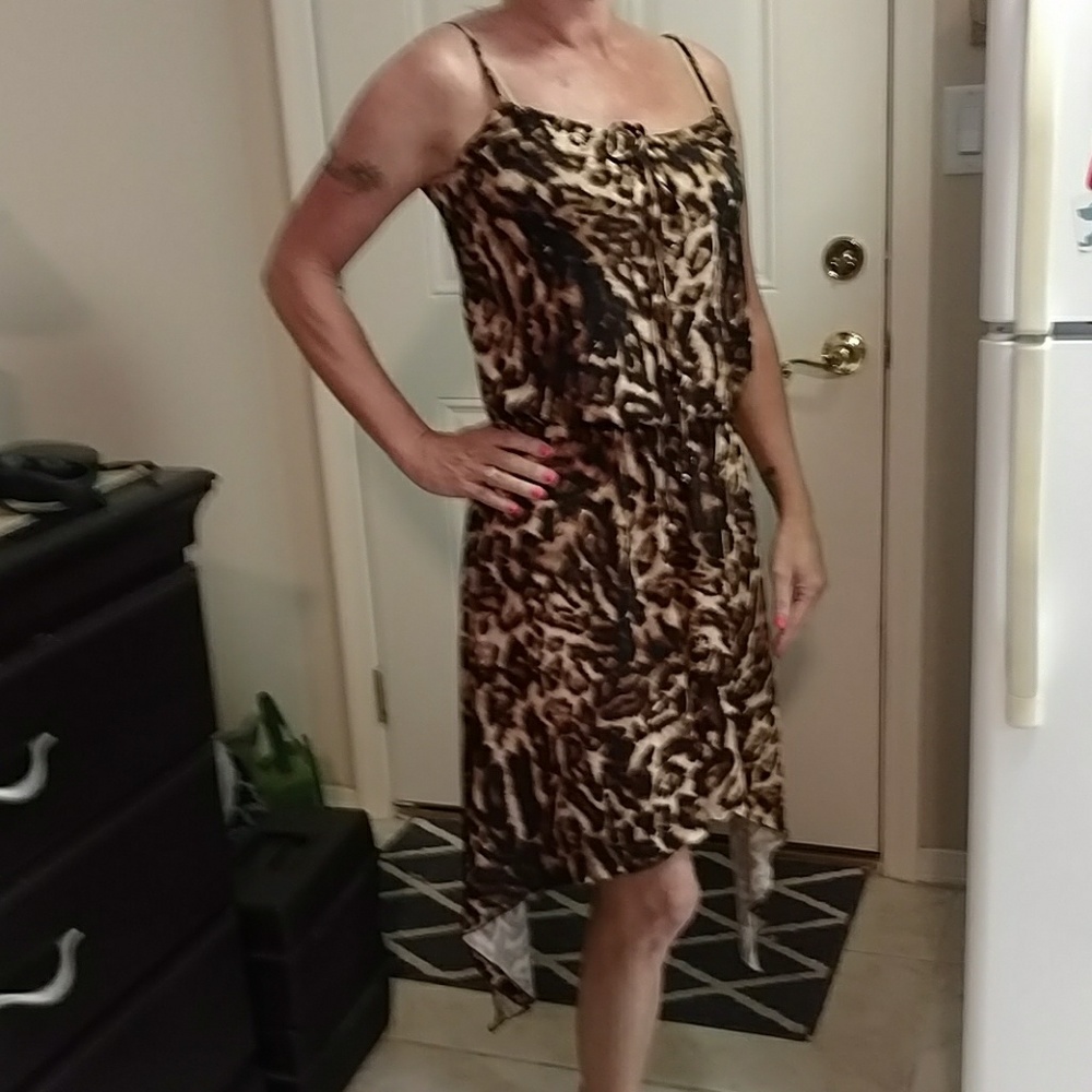 Leopard print dress